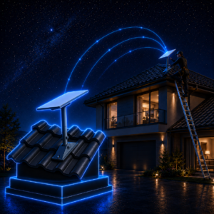 Montaż Starlink na dachu z dachówki – Pivot Mount